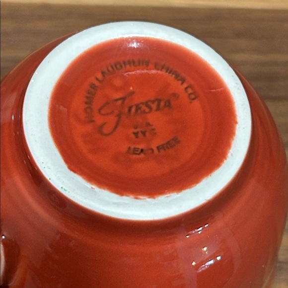 Fiesta Tea Cup and Saucer Set - Burnt Orange - Picture 3 of 8